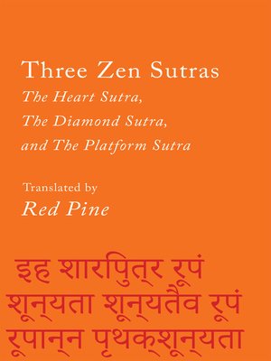 cover image of Three Zen Sutras